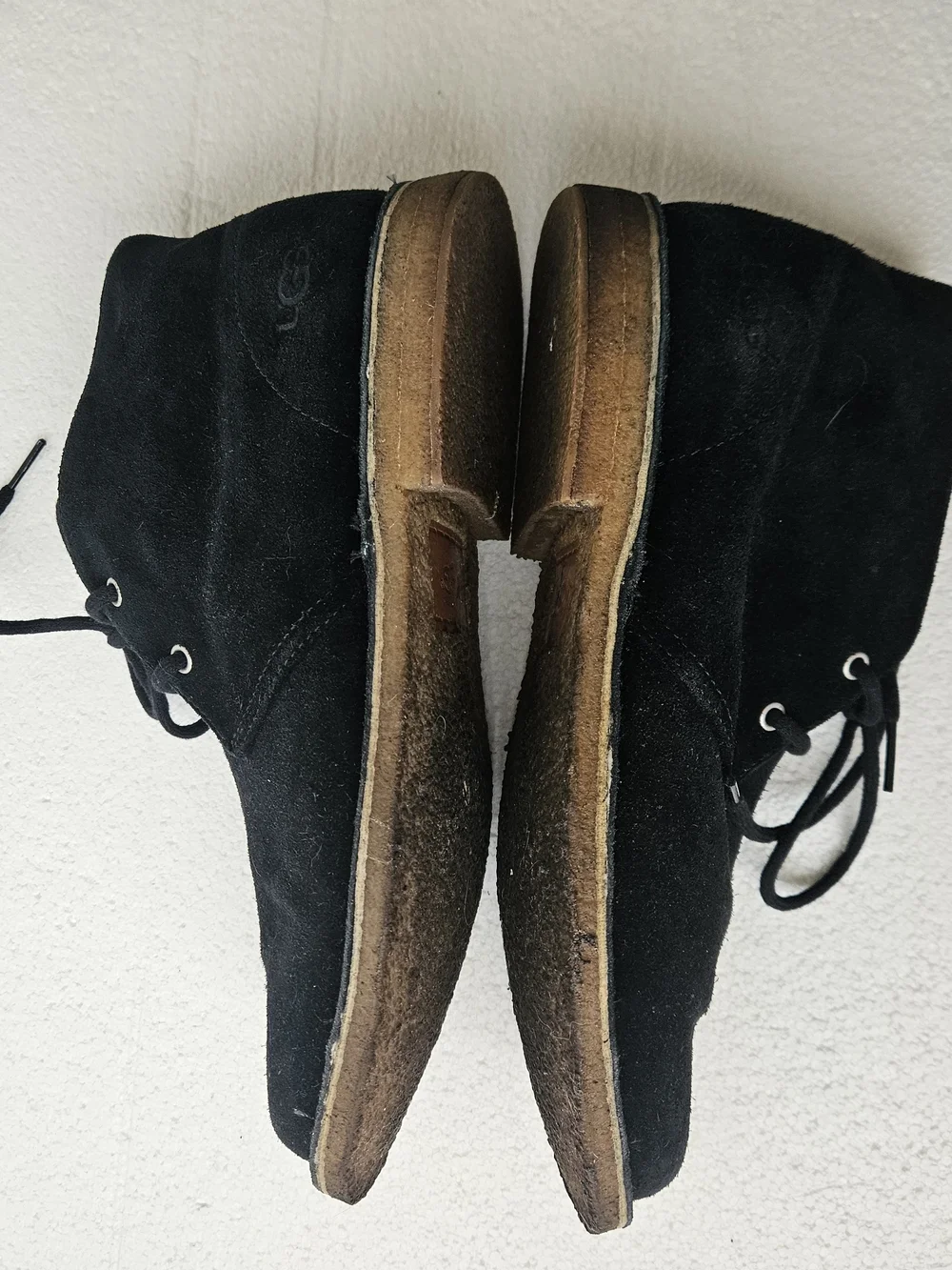 UGG Black Suede Chukka Boots with Crepe Sole Men's Size 9.5M